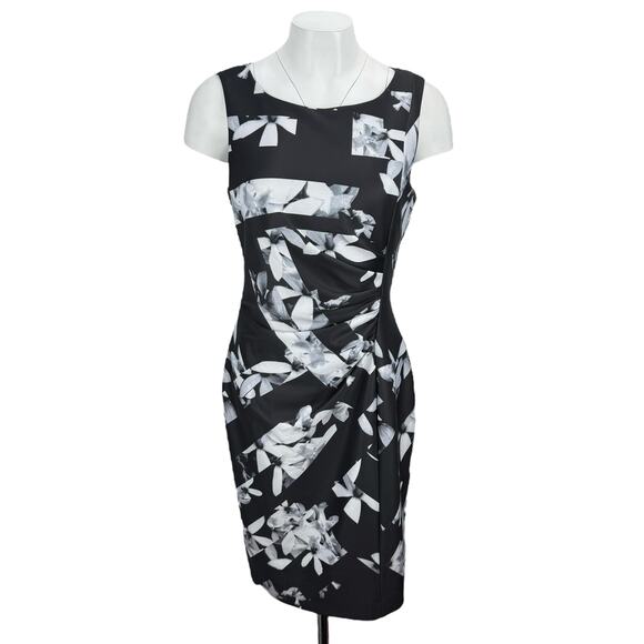 Karl Lagerfeld Dresses & Skirts - KARL LAGERFELD Paris Floral Ruched Sheath Dress Women's Sz 10
